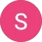 A pink circle with the letter s in it.