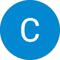 A blue circle with the letter c in it.